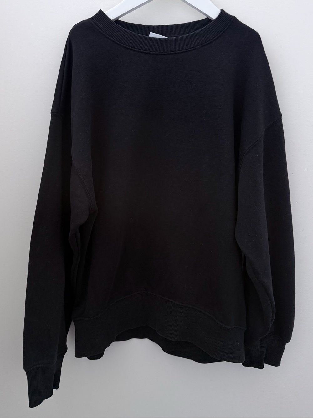 Zara Kids Black Oversized Crewneck Sweater | Size 11-12 (152 cm)